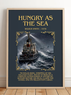 Hungry as the Sea Minimalist Book Poster by Wilbur Smith – image 2