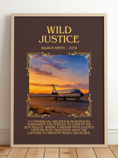 Wild Justice Minimalist Book Poster by Wilbur Smith – image 2