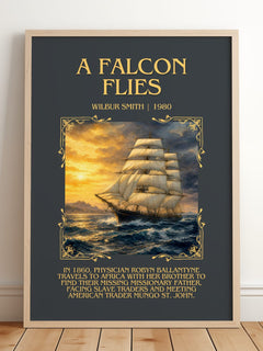 A Falcon Flies Minimalist Book Poster by Wilbur Smith – image 2