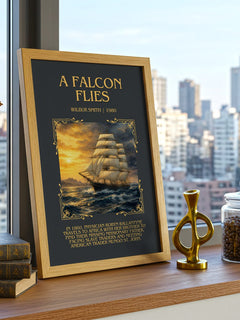 A Falcon Flies Minimalist Book Poster by Wilbur Smith – image 3