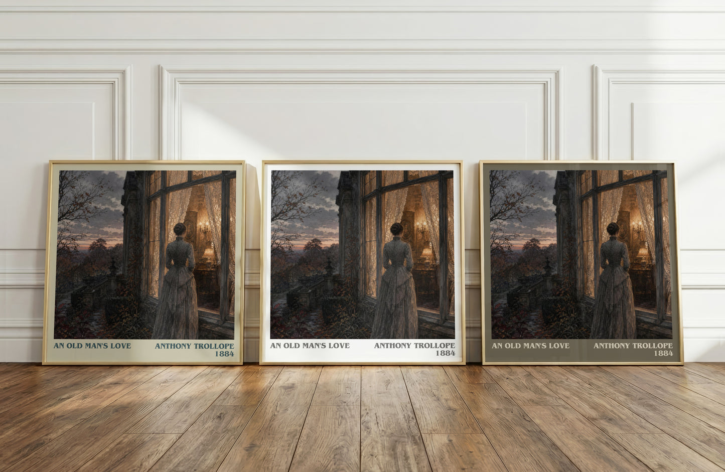 An Old Man'S Love literary art print colour and style options – Anthony Trollope book art
