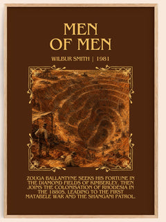 Men of Men Minimalist Book Poster by Wilbur Smith – image 1