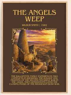 The Angels Weep Minimalist Book Poster by Wilbur Smith – image 1
