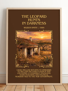 The Leopard Hunts in Darkness Minimalist Book Poster by Wilbur Smith – image 2