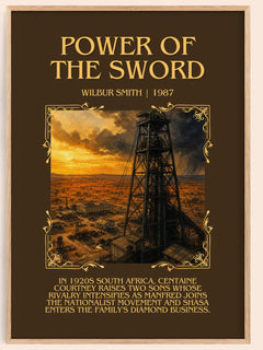 Power of the Sword Minimalist Book Poster by Wilbur Smith – image 1