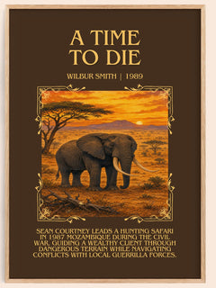 A Time to Die Minimalist Book Poster by Wilbur Smith – image 1