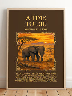 A Time to Die Minimalist Book Poster by Wilbur Smith – image 2