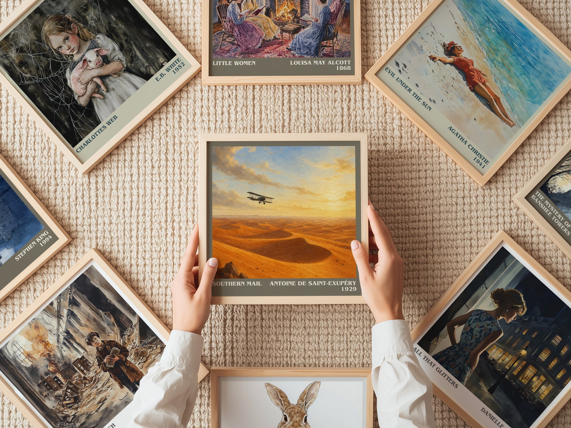 Southern Mail literary book poster framed on wall – literary fiction wall art