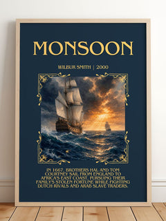 Monsoon Minimalist Book Poster by Wilbur Smith – image 2