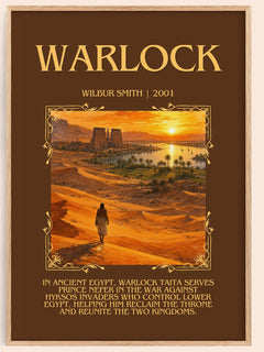 Warlock Minimalist Book Poster by Wilbur Smith – image 1
