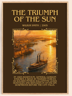 The Triumph of the Sun Minimalist Book Poster by Wilbur Smith – image 1