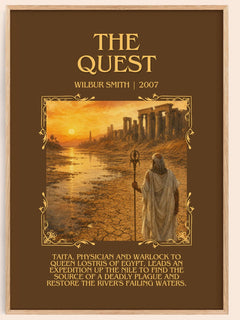 The Quest Minimalist Book Poster by Wilbur Smith – image 1