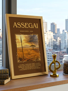 Assegai Minimalist Book Poster by Wilbur Smith – image 3
