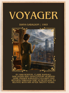 Voyager Minimalist Book Poster by Diana Gabaldon – image 1