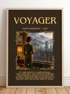 Voyager Minimalist Book Poster by Diana Gabaldon – image 2