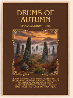 Drums of Autumn Minimalist Book Poster by Diana Gabaldon – image 1