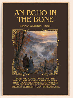 An Echo in the Bone Minimalist Book Poster by Diana Gabaldon – image 1