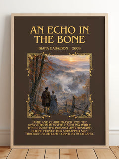 An Echo in the Bone Minimalist Book Poster by Diana Gabaldon – image 2