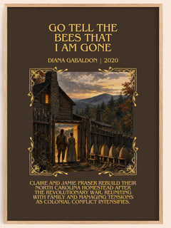 Go Tell the Bees That I Am Gone Minimalist Book Poster by D. Gabaldon – image 1