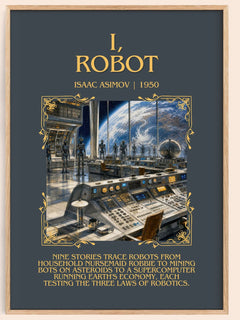 I, Robot Minimalist Book Poster by Isaac Asimov – image 1