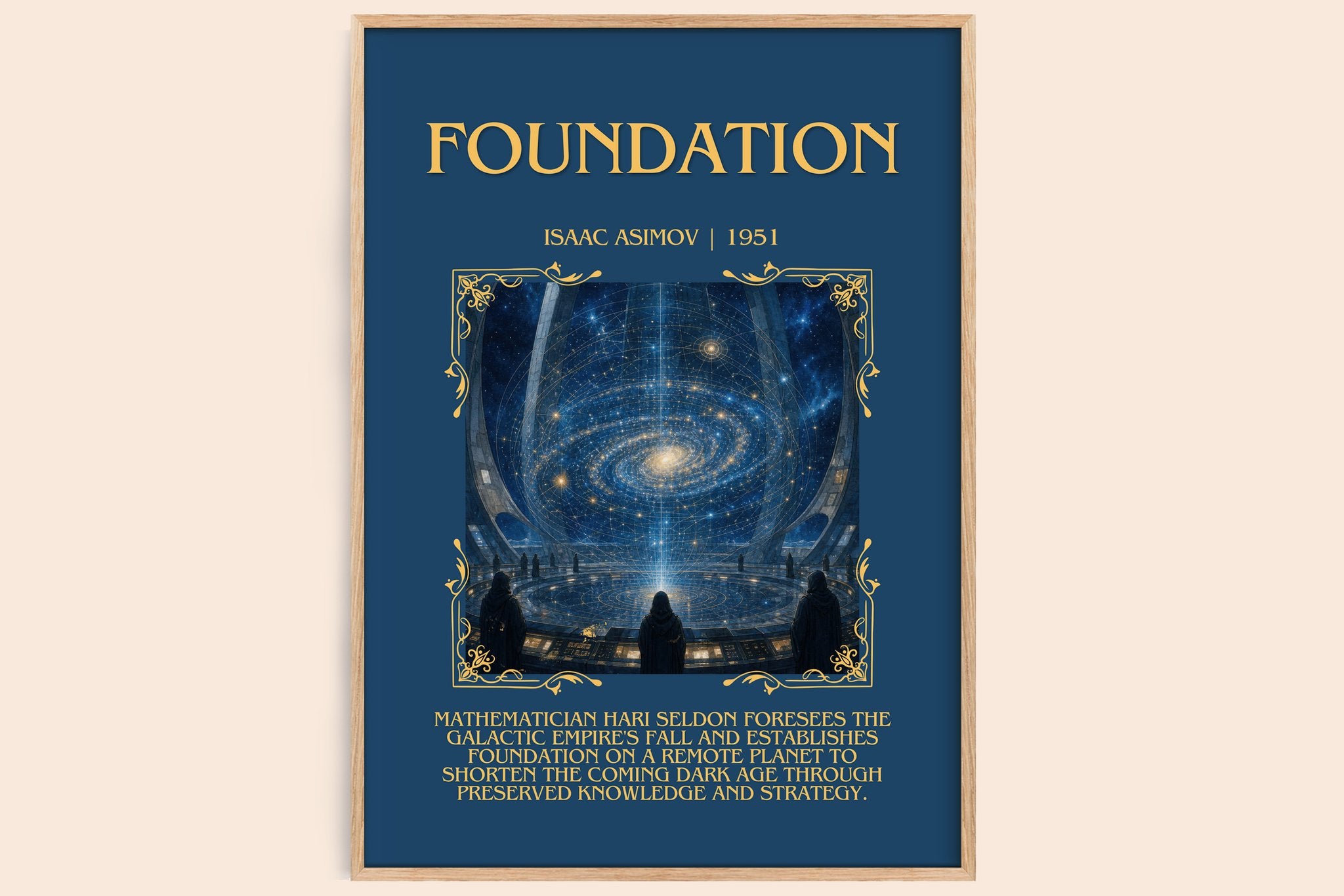 Foundation Minimalist Book Poster by Isaac Asimov