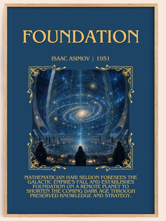 Foundation Minimalist Book Poster by Isaac Asimov