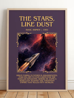The Stars, Like Dust Minimalist Book Poster by Isaac Asimov – image 2