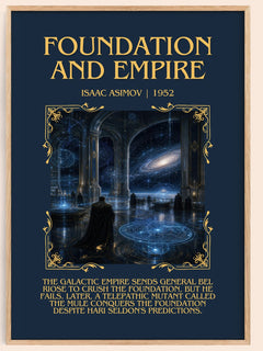 Foundation and Empire Minimalist Book Poster by Isaac Asimov – image 1