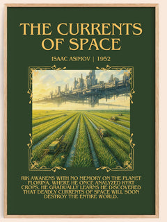The Currents of Space Minimalist Book Poster by Isaac Asimov – image 1