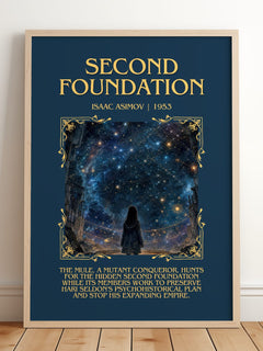 Second Foundation Minimalist Book Poster by Isaac Asimov – image 2