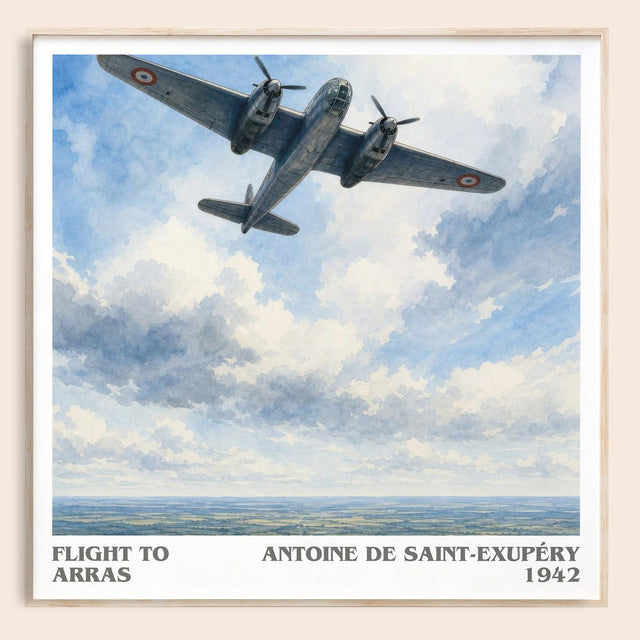Flight To Arras Literary Art Print by Antoine De Saint-Exupéry