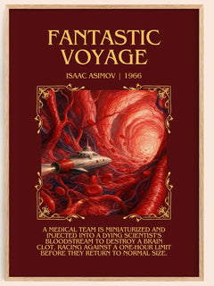 Fantastic Voyage Minimalist Book Poster by Isaac Asimov – image 1