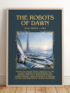 The Robots of Dawn Minimalist Book Poster by Isaac Asimov – image 2