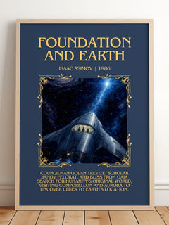 Foundation and Earth Minimalist Book Poster by Isaac Asimov – image 2