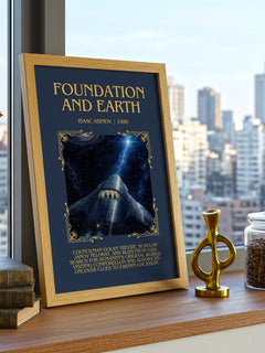 Foundation and Earth Minimalist Book Poster by Isaac Asimov – image 3