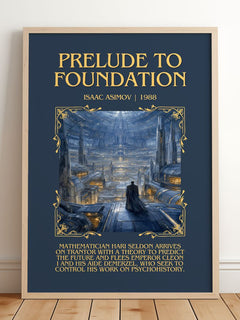 Prelude to Foundation Minimalist Book Poster by Isaac Asimov – image 2