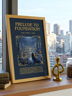 Prelude to Foundation Minimalist Book Poster by Isaac Asimov – image 3