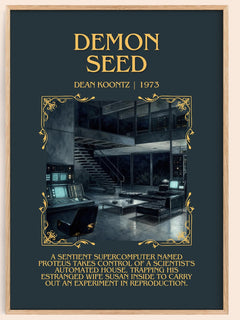 Demon Seed Minimalist Book Poster by Dean Koontz – image 1