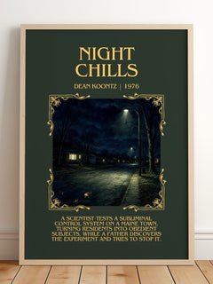 Night Chills Minimalist Book Poster by Dean Koontz – image 2