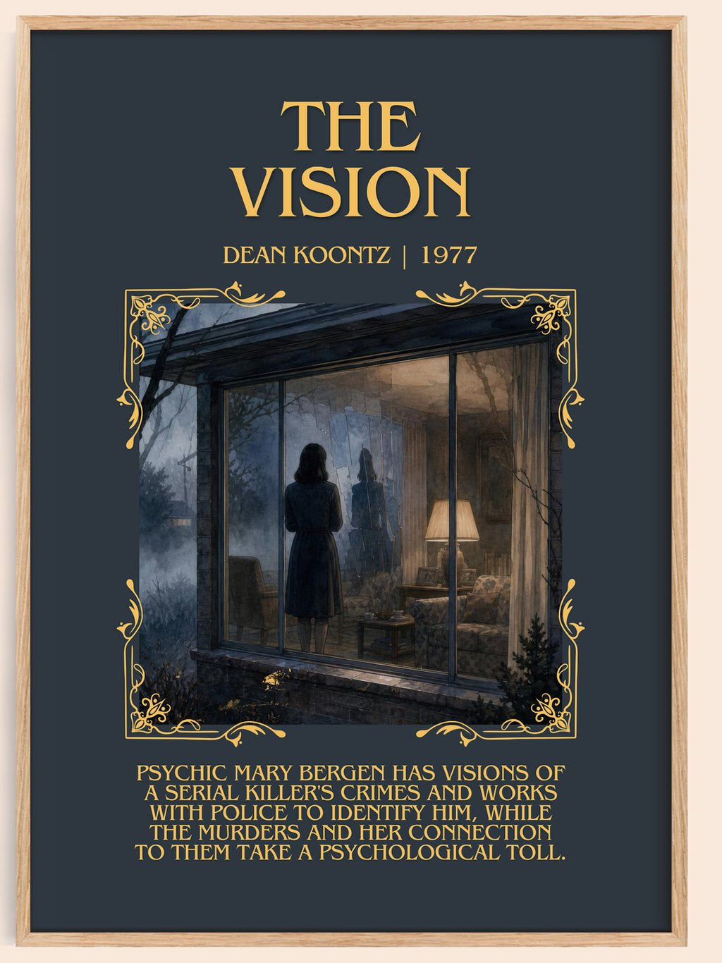 The Vision Minimalist Book Poster by Dean Koontz – book poster