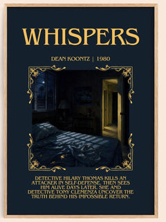 Whispers Minimalist Book Poster by Dean Koontz – image 1