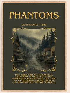 Phantoms Minimalist Book Poster by Dean Koontz – image 1