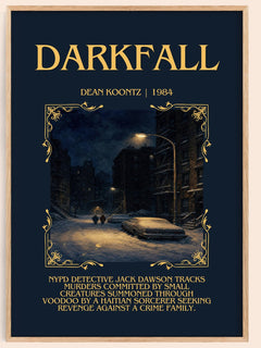 Darkfall Minimalist Book Poster by Dean Koontz – image 1
