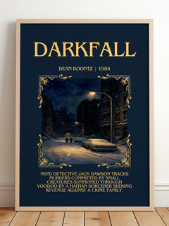 Darkfall Minimalist Book Poster by Dean Koontz – image 2