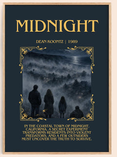 Midnight Minimalist Book Poster by Dean Koontz – image 1