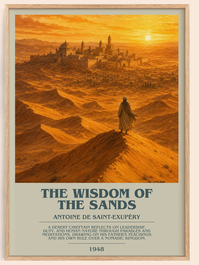 The Wisdom Of The Sands Bookish Wall Art by Antoine De Saint-Exupéry