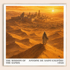 The Wisdom Of The Sands Literary Art Print by Antoine De Saint-Exupéry