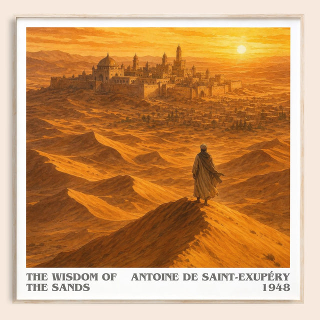 The Wisdom Of The Sands Literary Art Print by Antoine De Saint-Exupéry