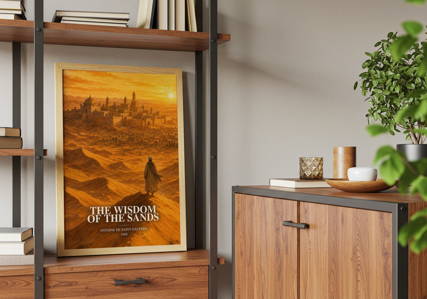 The Wisdom Of The Sands book watercolour illustration paper finish options – matte satin gloss