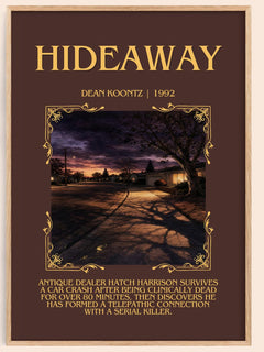 Hideaway Minimalist Book Poster by Dean Koontz – image 1